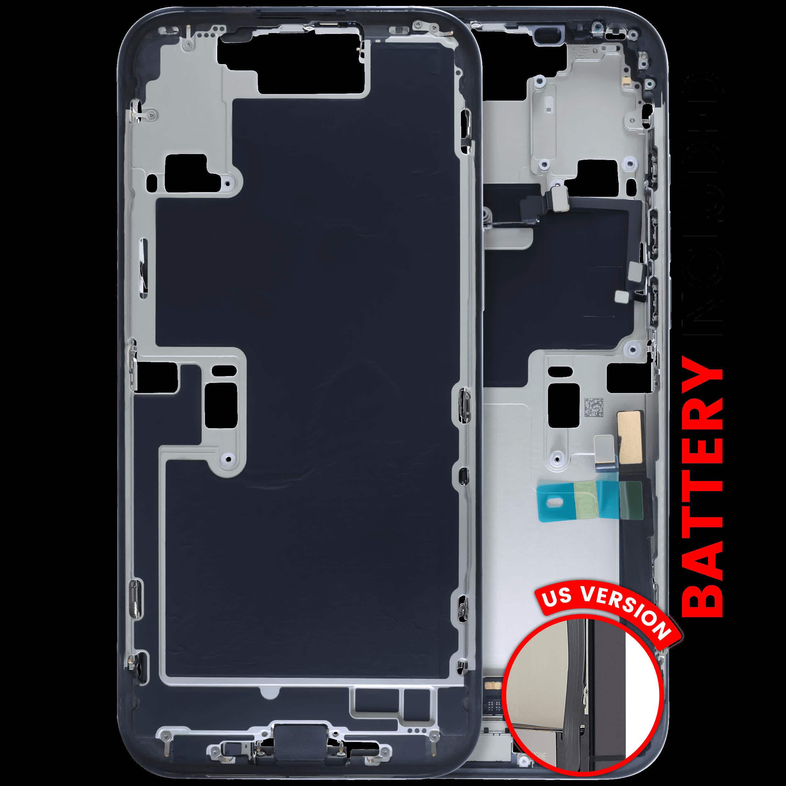 Rückgehäuse mit Akku für iPhone 16 Pro Max (US-Version) (Original) (Black Titanium)