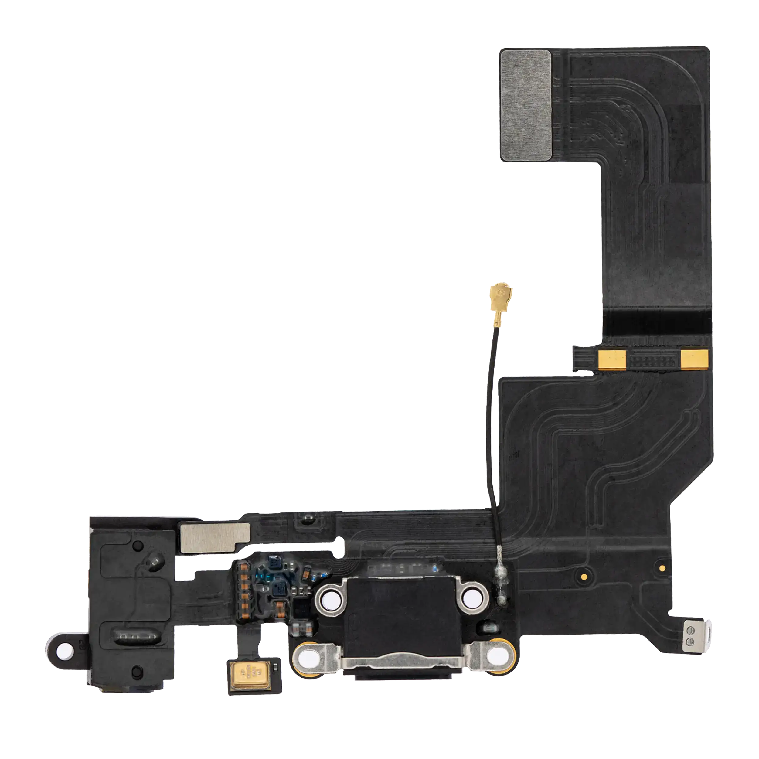 Ladebuchse Flexkabel mit Platine für iPhone 16 Pro (Original) (Black Titanium) – Bild 4