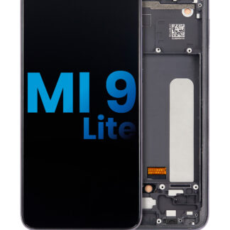 LCD Display mit Rahmen für Xiaomi Mi 9 Lite / CC9 (Aftermarket: Incell) (Onyx Gray)