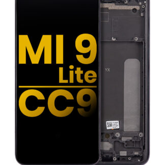 OLED Display mit Rahmen für Xiaomi Mi 9 Lite / CC9 (professionell aufgearbeitet) (Onyx Gray)