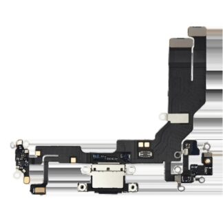 Ladebuchse Flexkabel mit Platine für iPhone 16e (Original) (Black (Schwarz))