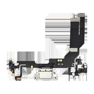 Ladebuchse Flexkabel mit Platine für iPhone 16e (Original) (White (Weiß))