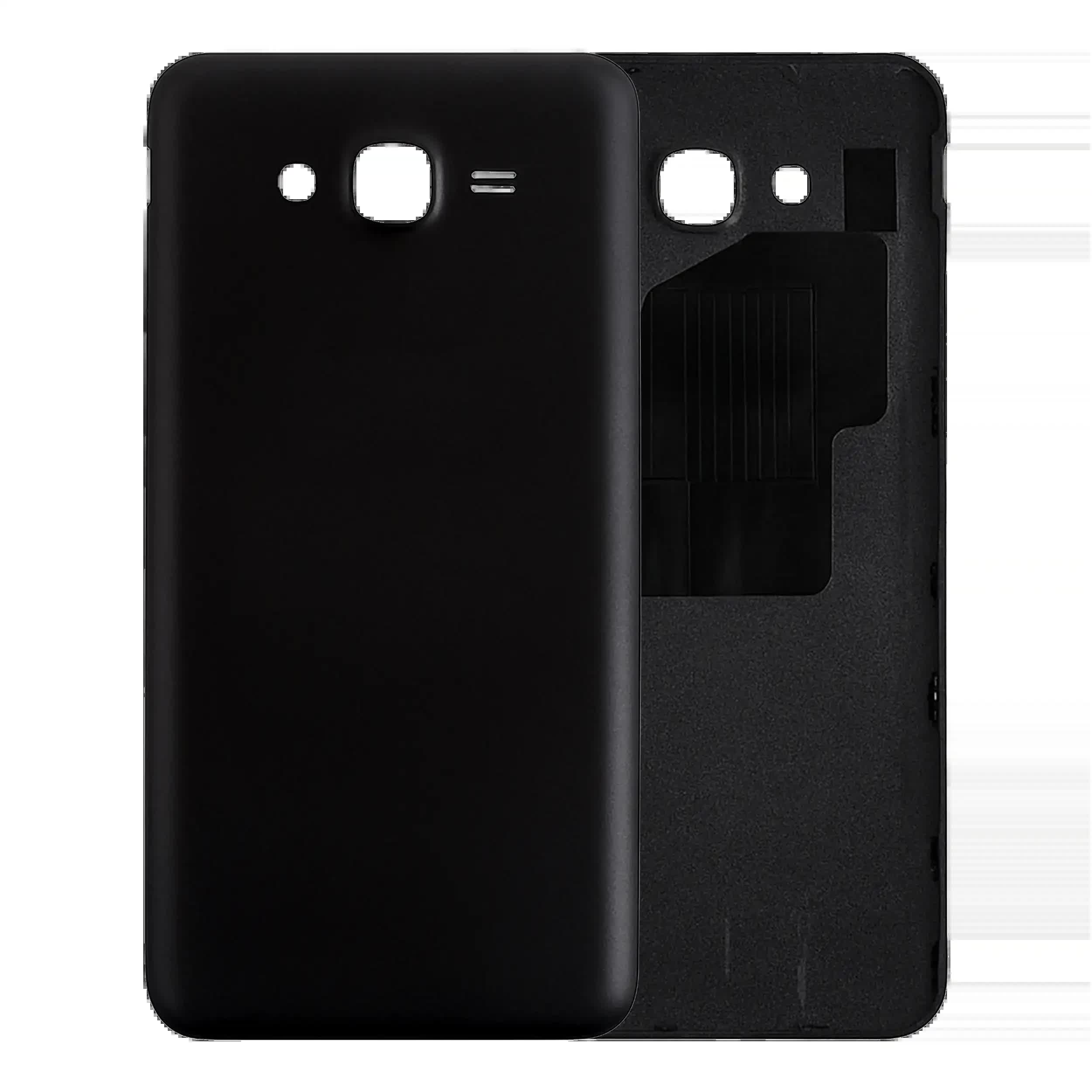 Rückdeckelglas für Samsung Galaxy J7 (J727 / 2017) (Service Pack) (Black (Schwarz))