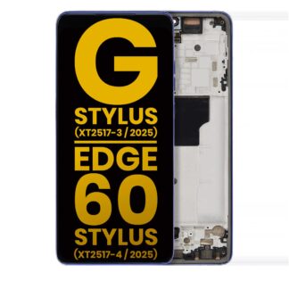 OLED Display mit Rahmen für Motorola Moto G Stylus 5G (XT2517-3 / 2025) / Motorola Moto Edge 60 Stylus (XT2517-4 / 2025) (professionell aufgearbeitet) (Su