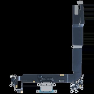 Ladebuchse Flexkabel mit Platine für iPhone 16 Plus (Original) (Teal)