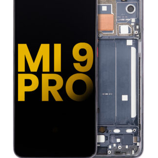 OLED Display mit Rahmen für Xiaomi Mi 9 Pro (professionell aufgearbeitet) (Titanium Black)