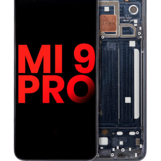 OLED Display mit Rahmen für Xiaomi Mi 9 Pro (Aftermarket Plus) (Titanium Black)
