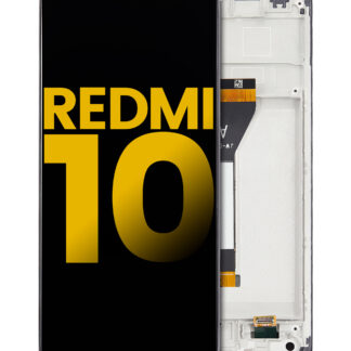 LCD Display mit Rahmen für Xiaomi Redmi 10 (2021) (Aftermarket Plus)