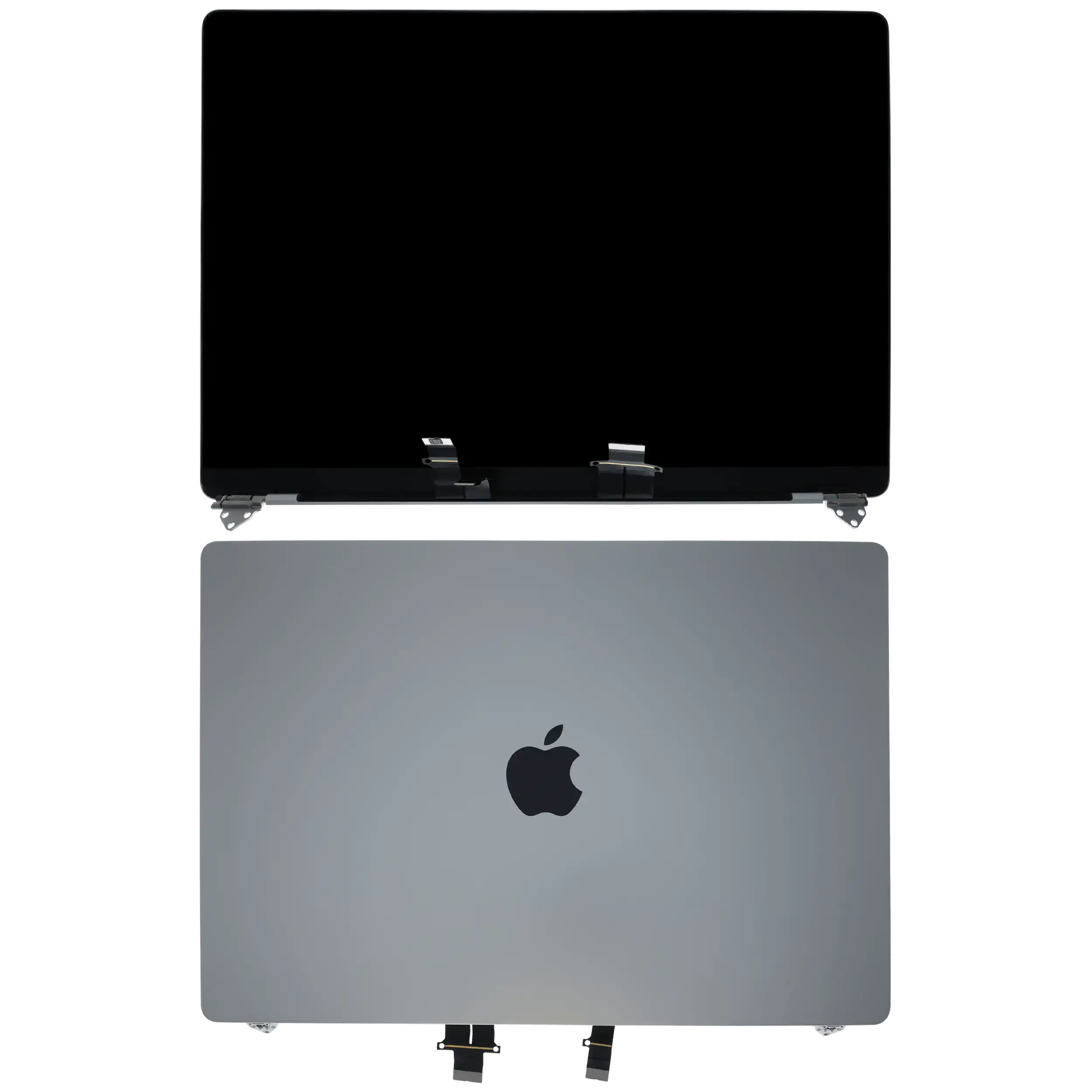 komplette LCD-Displayeinheit für MacBook Pro 16" (A3403 / A3186 Late 2024) (vormontiert Lid Angle Sensor Kabel) (ausgebautes Originalteil: Grade A) (Silver (Silber)) – Bild 2