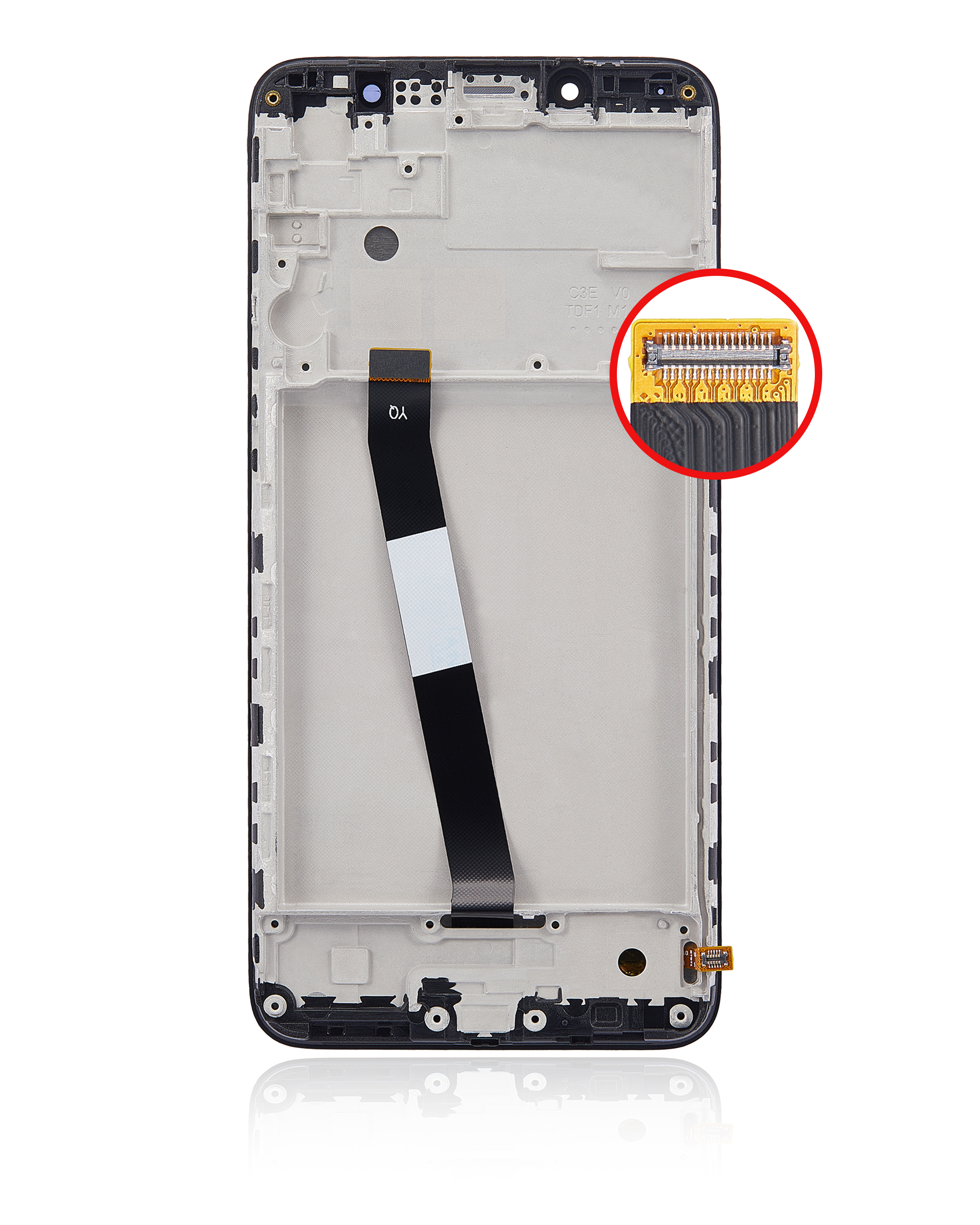 LCD Display mit Rahmen für Xiaomi Redmi 7A (professionell aufgearbeitet) – Bild 4