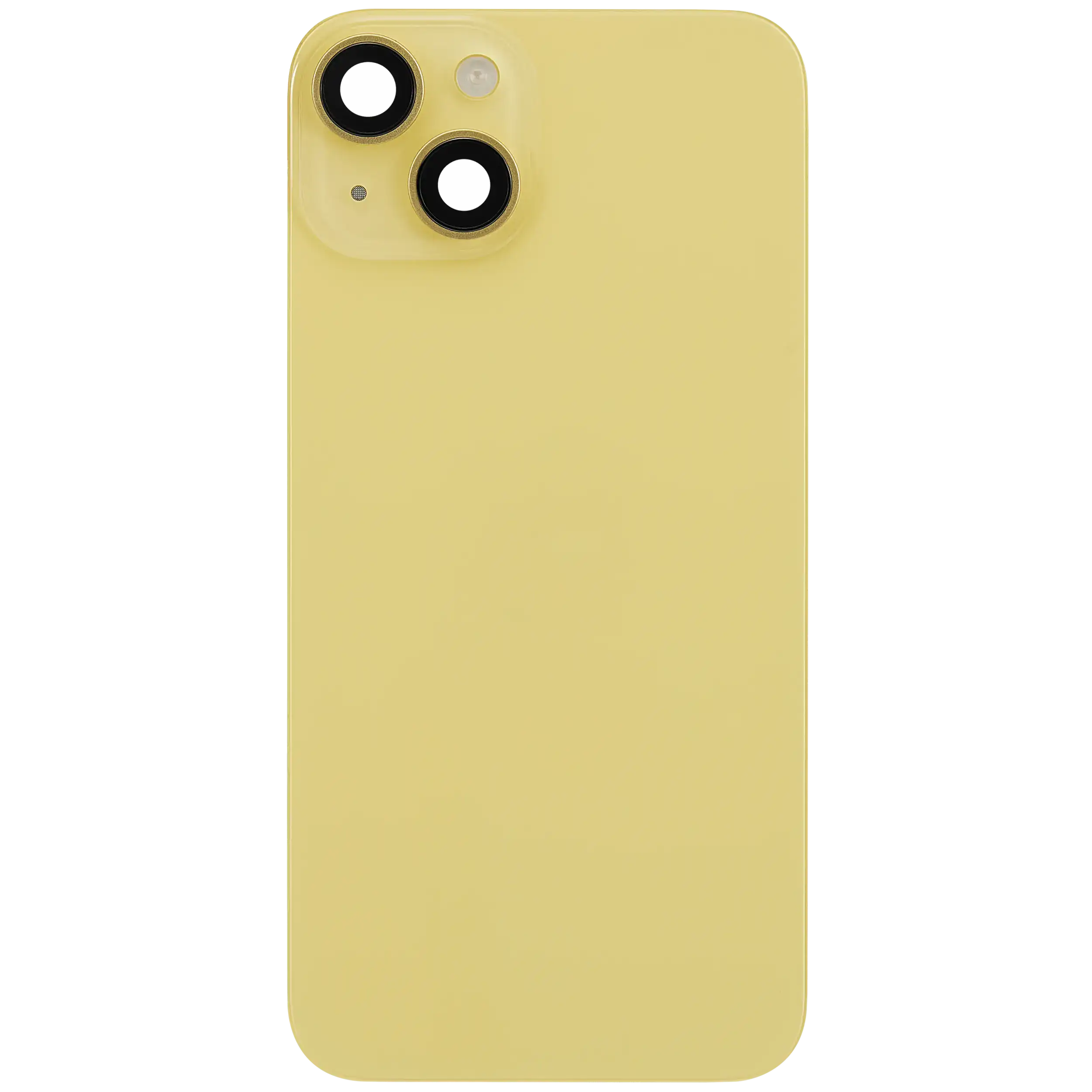 Rückglas mit MagSafe Magnet & NFC & Taschenlampen-Flexkabel für iPhone 14 (ausgebautes Originalteil: Grade B) (Yellow) – Bild 3