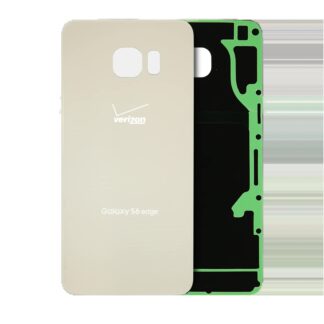 Rückdeckelglas für Samsung Galaxy S6 Edge Plus (Verizon 4G) (Service Pack) (Gold)