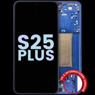 OLED Display mit Rahmen für Samsung Galaxy S25 Plus 5G (US & International Version) (Service Pack) (Navy)