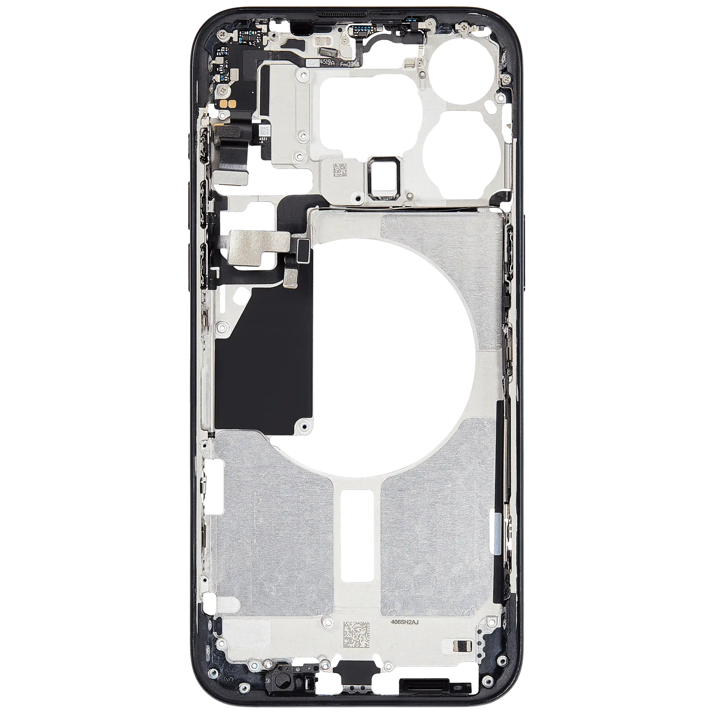 Mittelrahmen mit Kleinteilen für iPhone 15 Pro Max (EU / globale Version) (ausgebautes Originalteil: Grade C) (Blue Titanium) – Bild 4