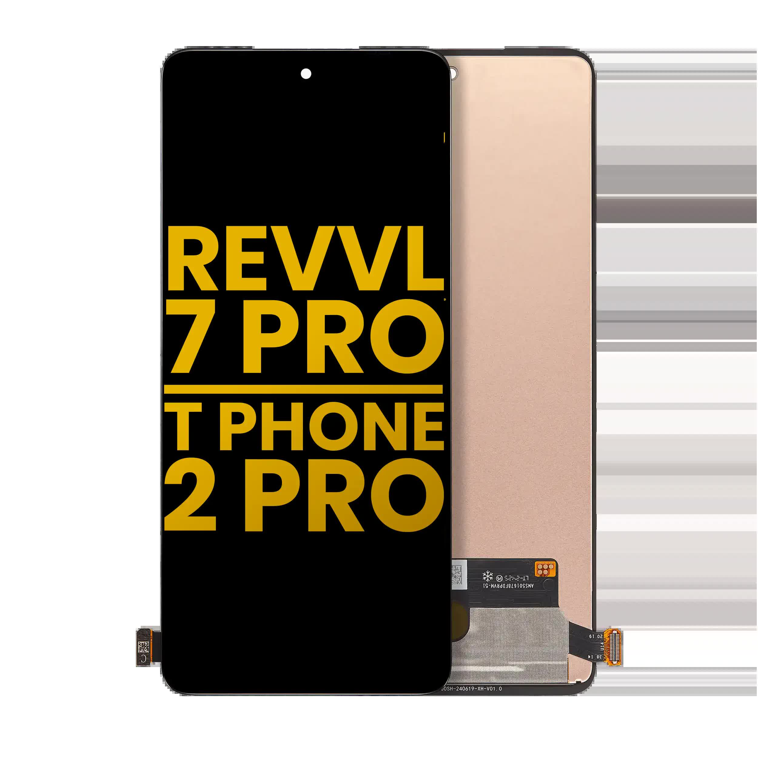 OLED Display ohne Rahmen für T-Mobile Revvl 7 Pro / T Phone 2 Pro 5G (professionell aufgearbeitet)