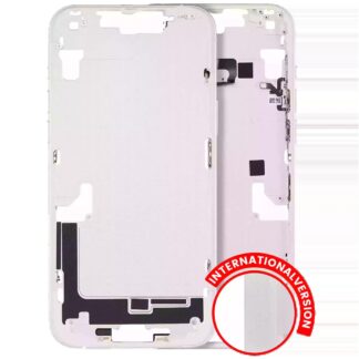 Mittelrahmen mit Kleinteilen für iPhone 14 Plus (EU / globale Version) (ausgebautes Originalteil: Grade C) (Starlight)