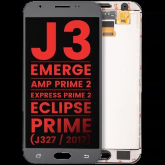 LCD Display ohne Rahmen für Samsung Galaxy J3 / Emerge / Amp Prime 2 / Express Prime 2 / Eclipse / Prime (J327 / 2017) (Aftermarket Plus) (Silver /