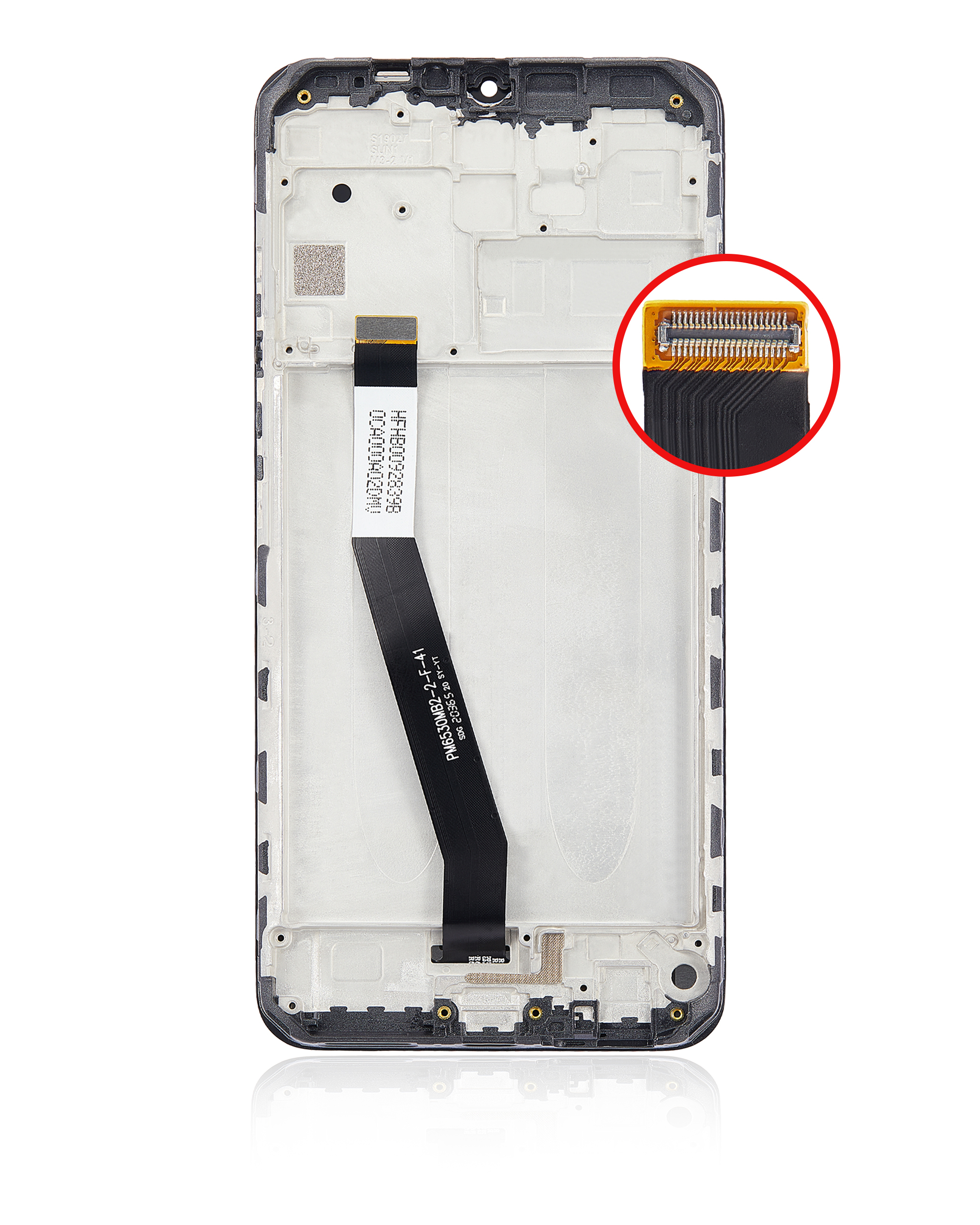 LCD Display mit Rahmen für Xiaomi Redmi 9 / Poco M2 (professionell aufgearbeitet) – Bild 4