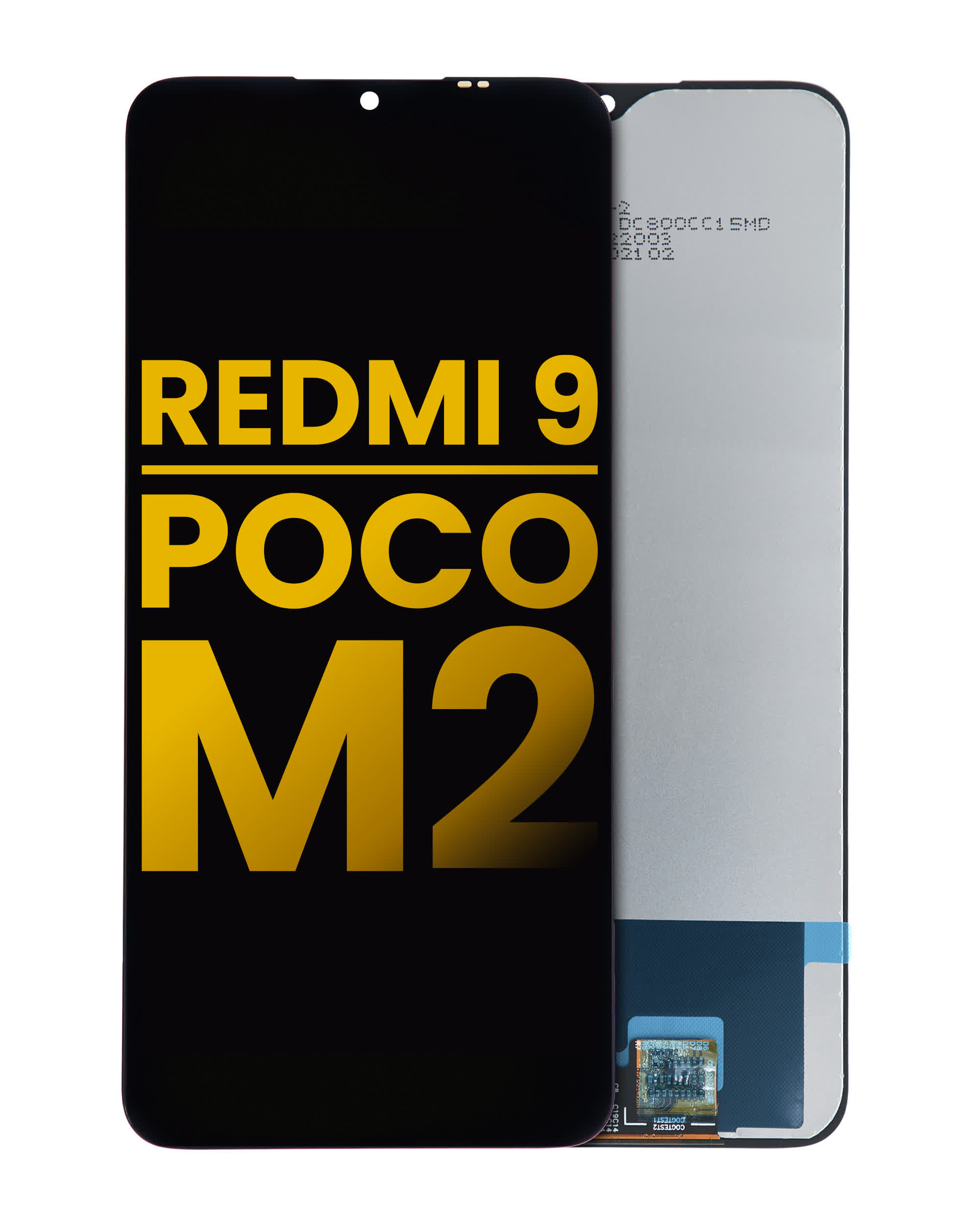LCD Display ohne Rahmen für Xiaomi Redmi 9 / Poco M2 (professionell aufgearbeitet)