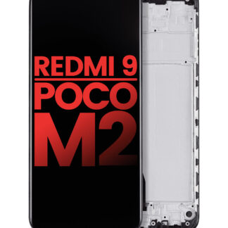 LCD Display mit Rahmen für Xiaomi Redmi 9 / Poco M2 (Aftermarket Plus)
