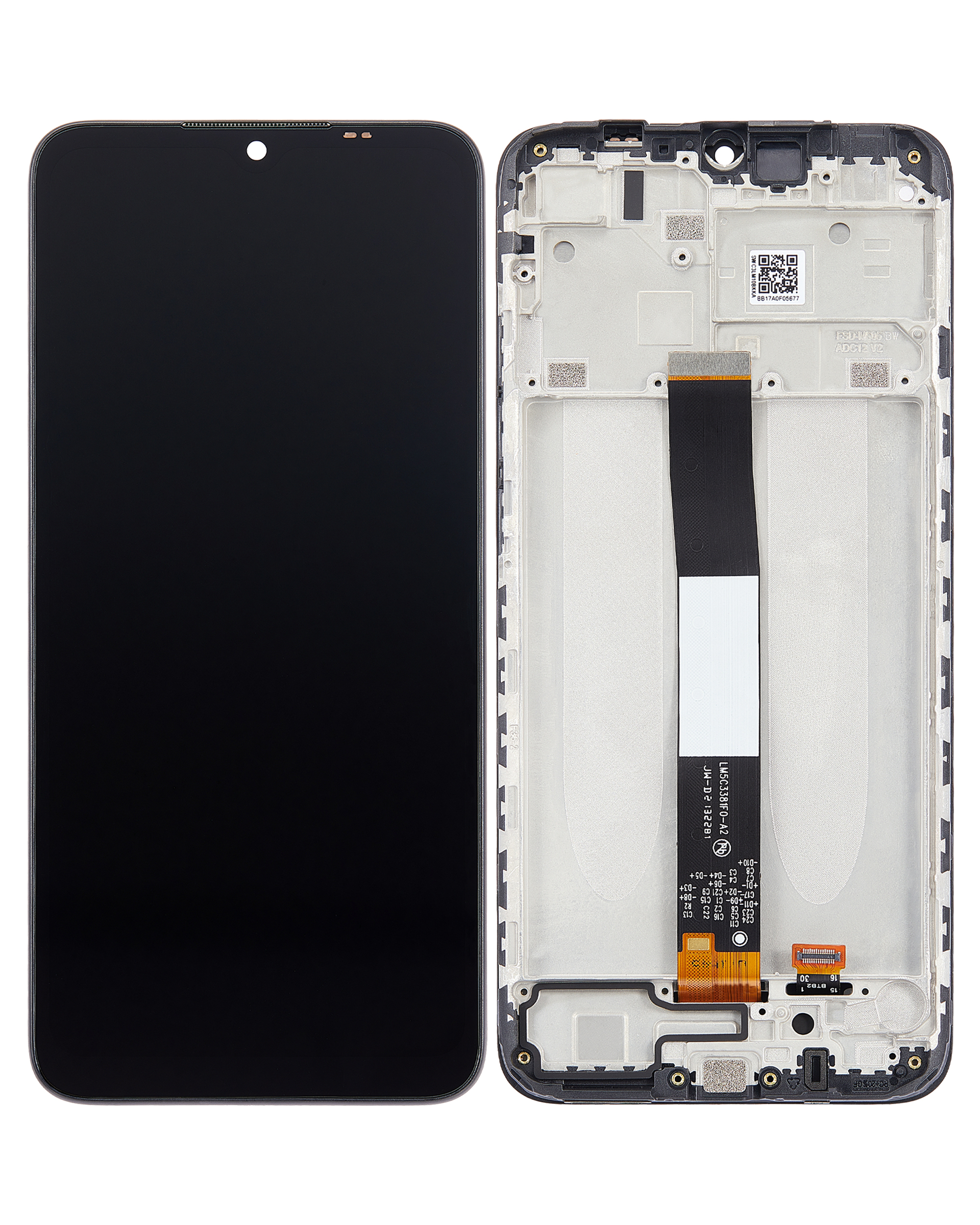 LCD Display mit Rahmen für Xiaomi Redmi 9C / 9A / 9AT / POCO C31 / 10A (professionell aufgearbeitet) – Bild 2