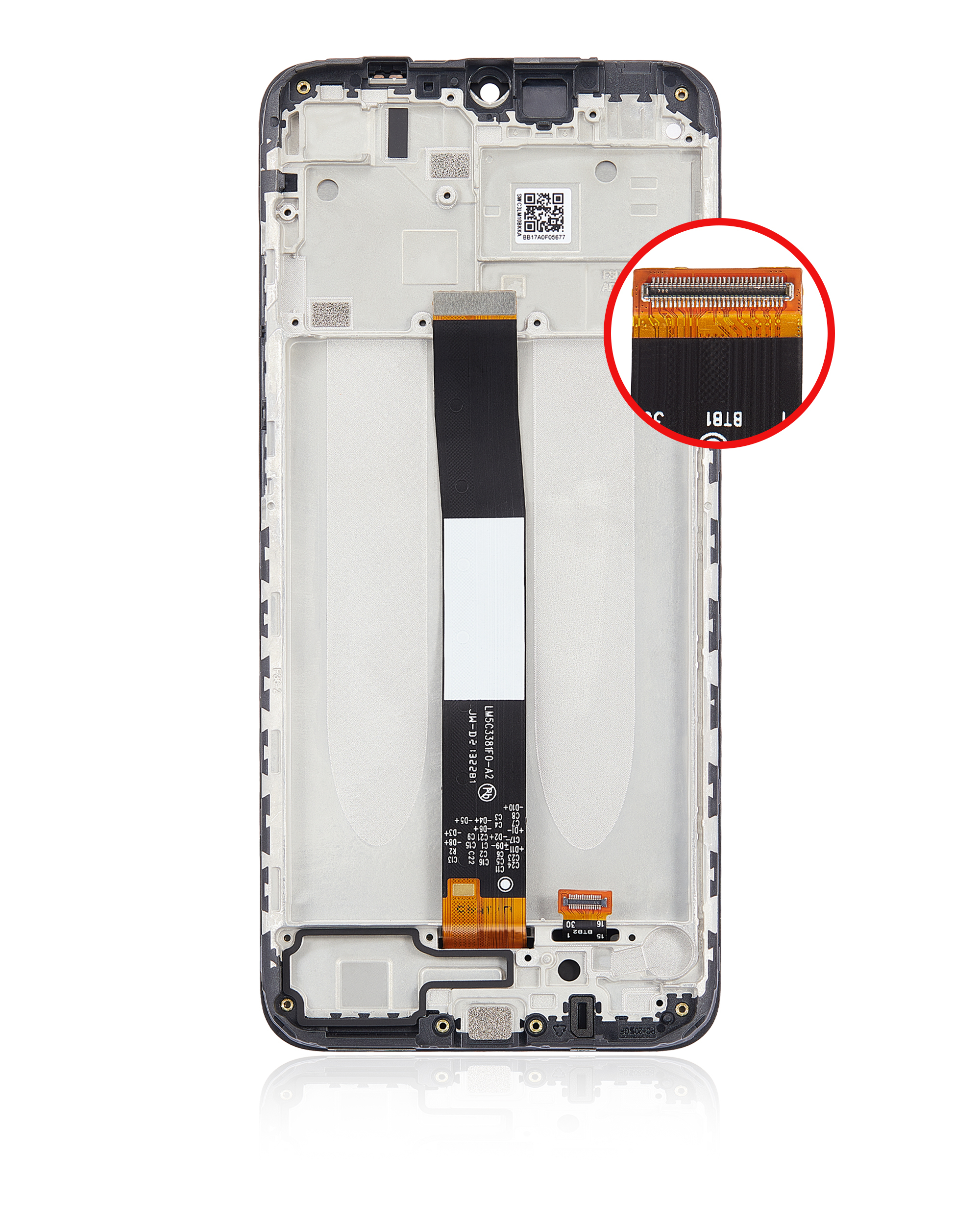 LCD Display mit Rahmen für Xiaomi Redmi 9C / 9A / 9AT / POCO C31 / 10A (professionell aufgearbeitet) – Bild 4