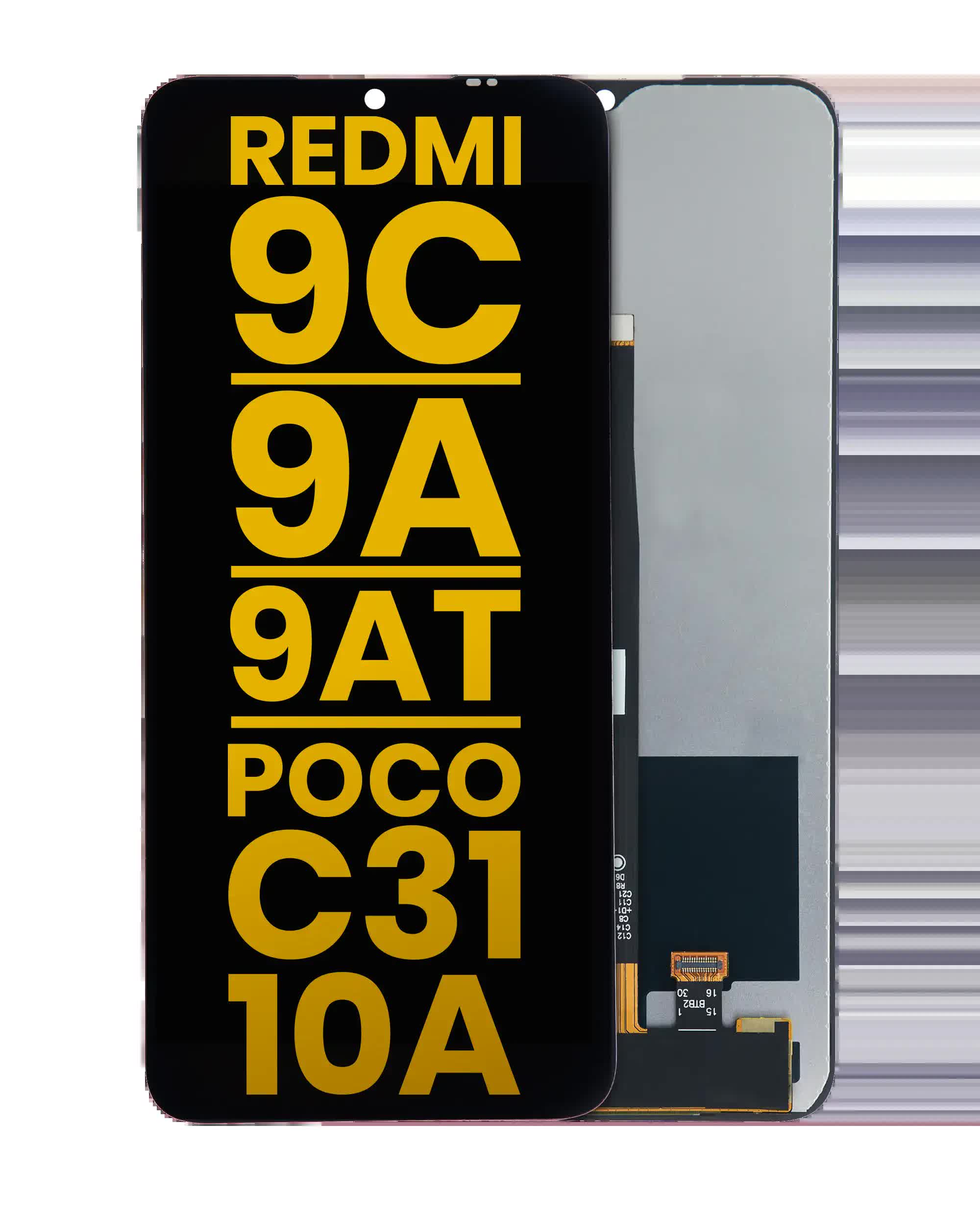 LCD Display ohne Rahmen für Xiaomi Redmi 9C / 9A / 9AT / POCO C31 / 10A (professionell aufgearbeitet)