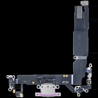 Ladebuchse Flexkabel mit Platine für iPhone 16 (EU / UK / CA) (Original) (Pink (Rosa))