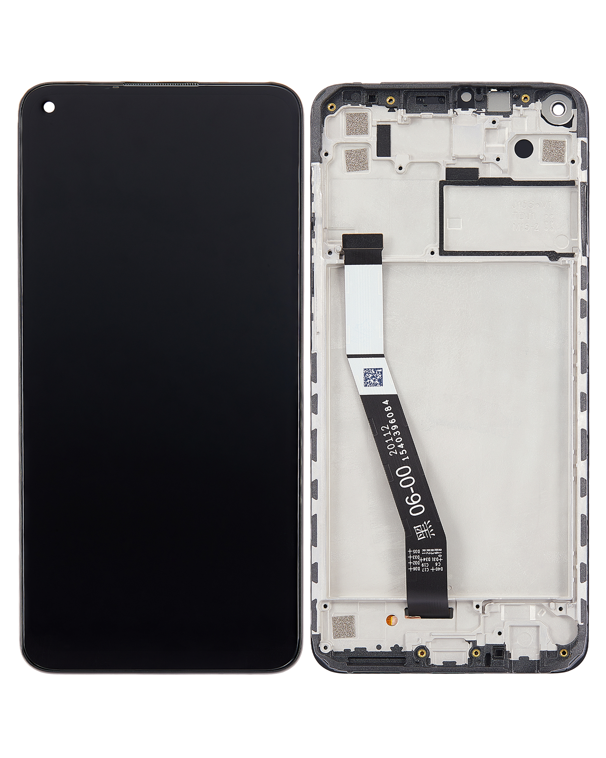 LCD Display mit Rahmen für Xiaomi Redmi Note 9 / Redmi 10x 4G (professionell aufgearbeitet) – Bild 2