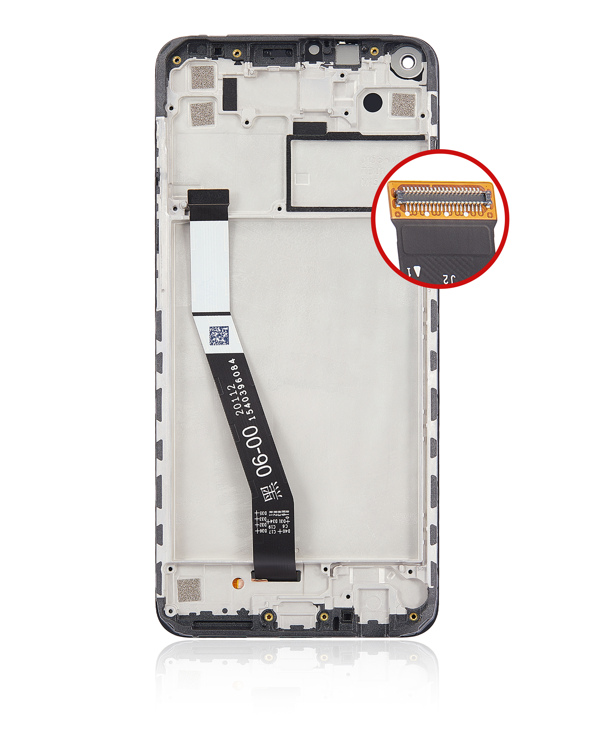 LCD Display mit Rahmen für Xiaomi Redmi Note 9 / Redmi 10x 4G (professionell aufgearbeitet) – Bild 4