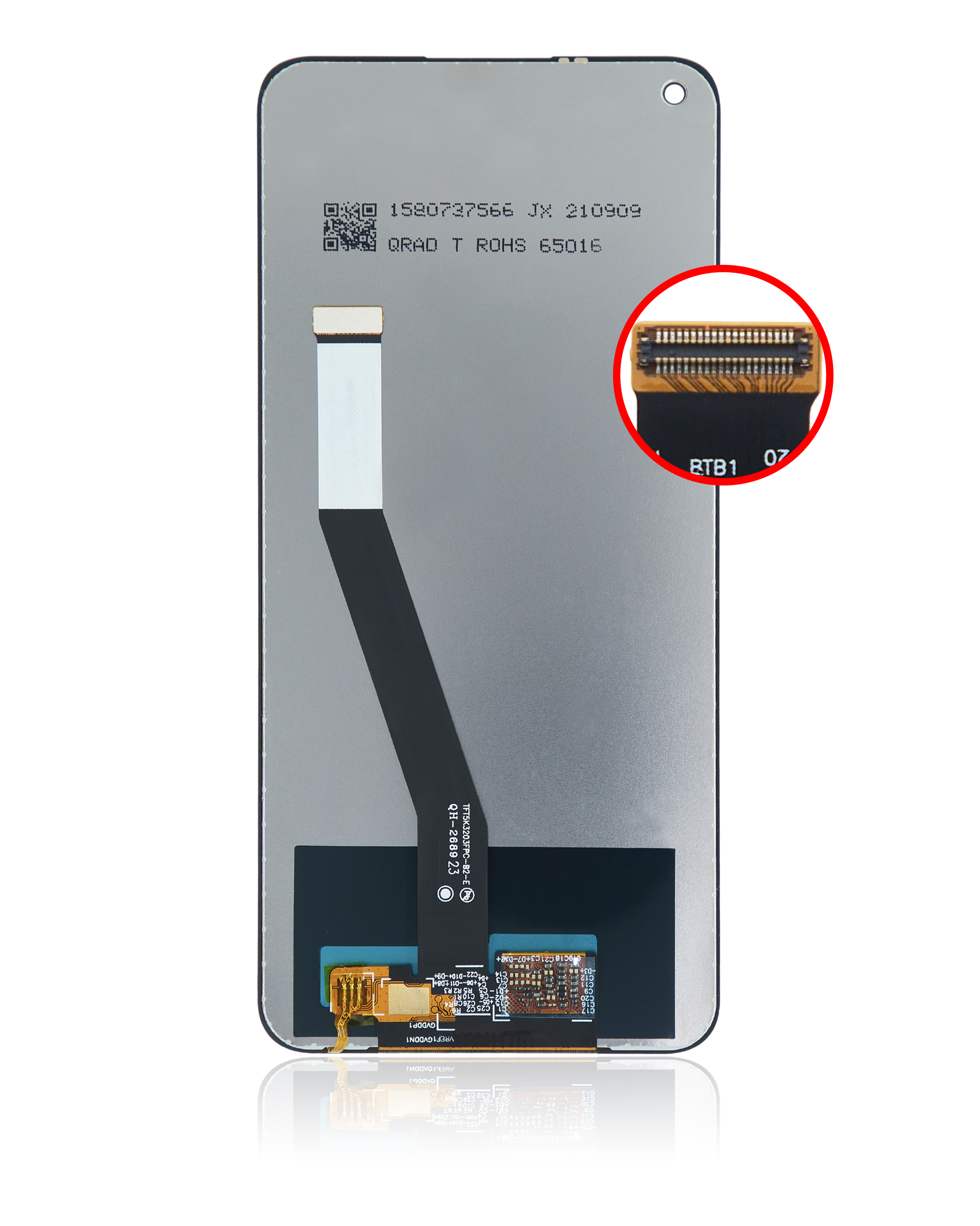 LCD Display ohne Rahmen für Xiaomi Redmi Note 9 / Redmi 10x 4G (professionell aufgearbeitet) – Bild 4