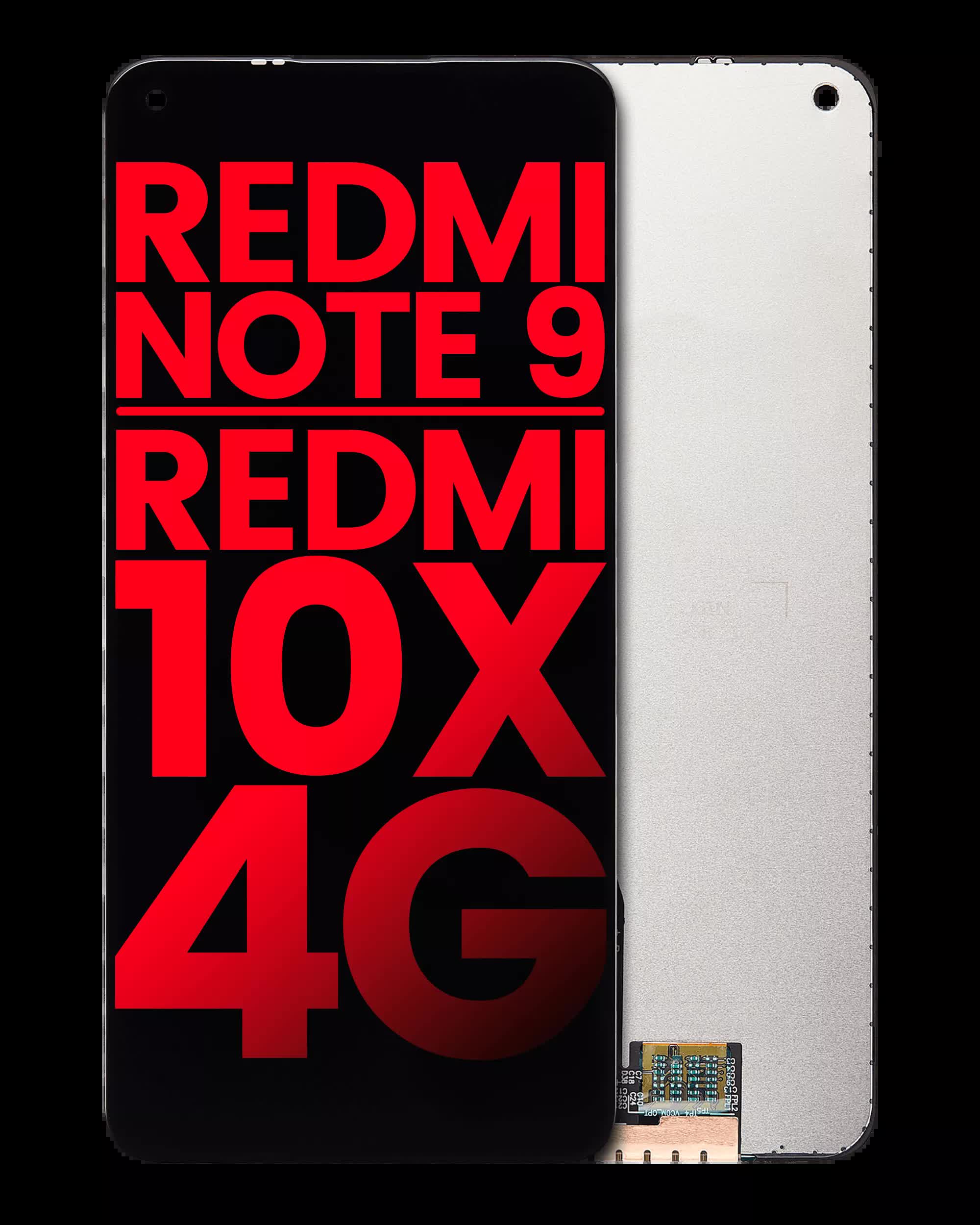 LCD Display ohne Rahmen für Xiaomi Redmi Note 9 / Redmi 10x 4G (Aftermarket Plus)