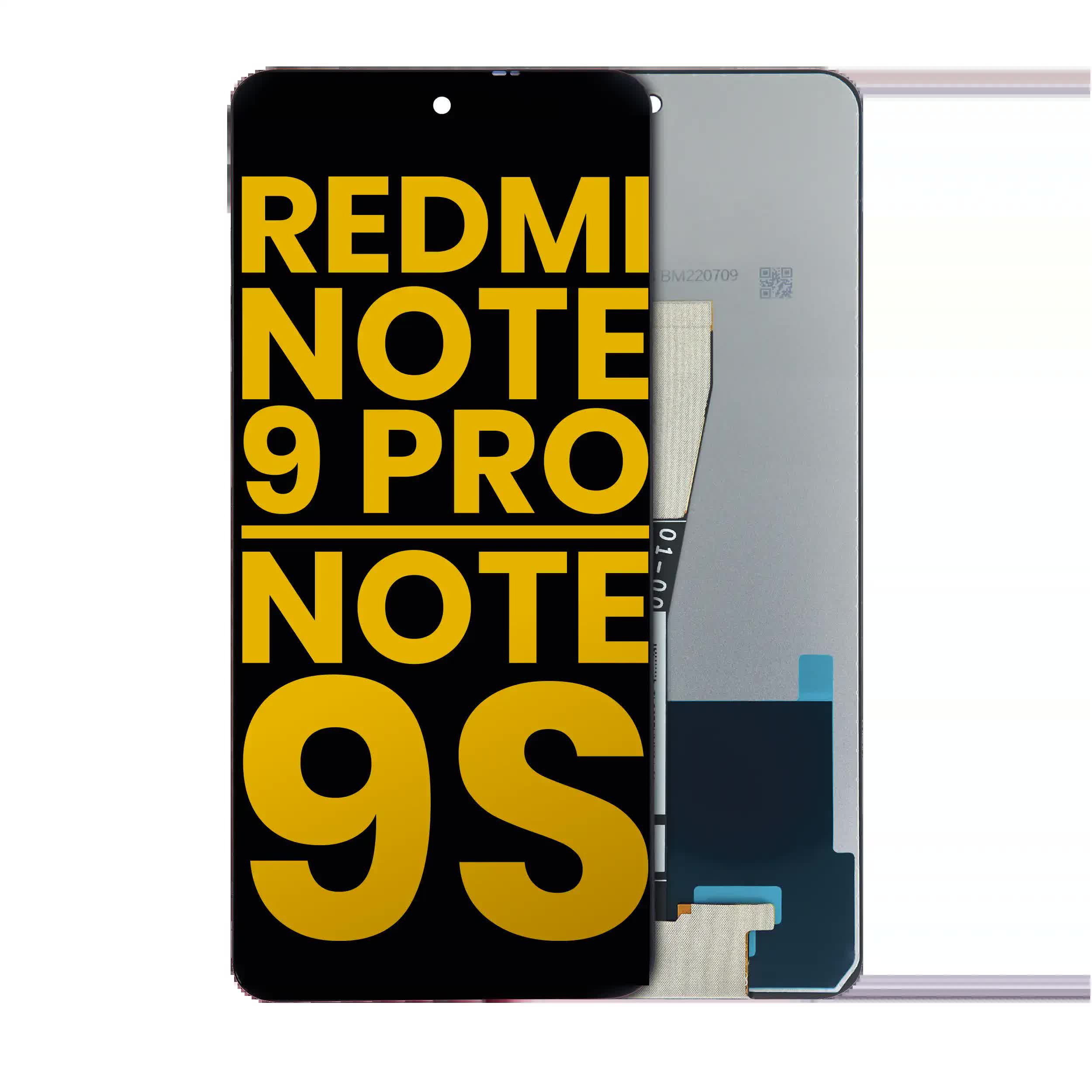 LCD Display ohne Rahmen für Xiaomi Redmi Note 9 Pro 4G / Note 9S / Redmi Note 10 Lite / Poco M2 Pro (Aftermarket Plus)