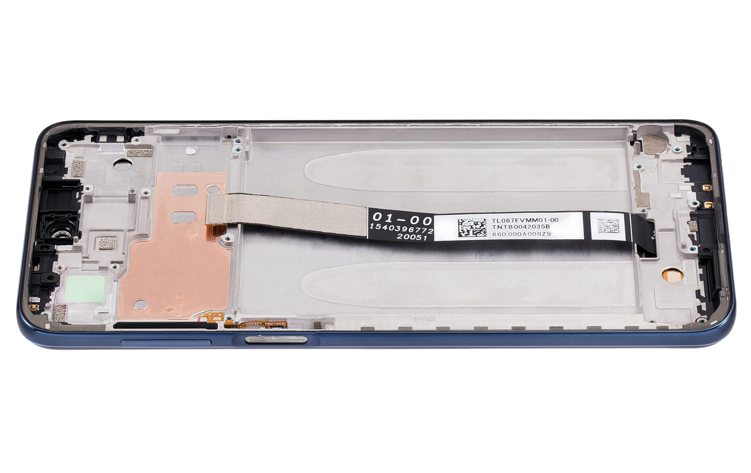 LCD Display mit Rahmen für Xiaomi Redmi Note 9S / Redmi Note 9 Pro 4G (Aftermarket Plus) (Interstellar Gray) – Bild 3
