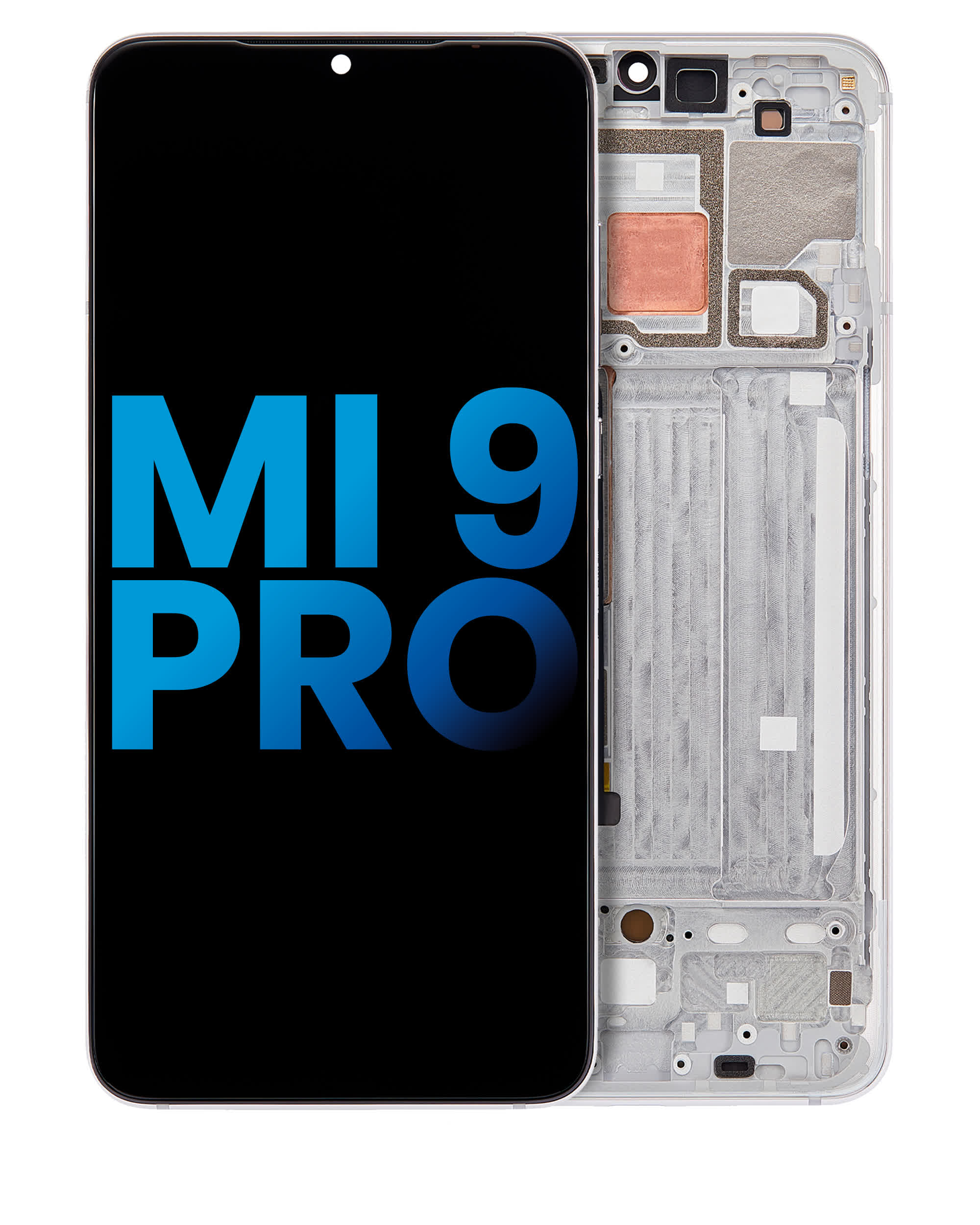 LCD Display mit Rahmen für Xiaomi Mi 9 Pro (Aftermarket: Incell) (Dream White)