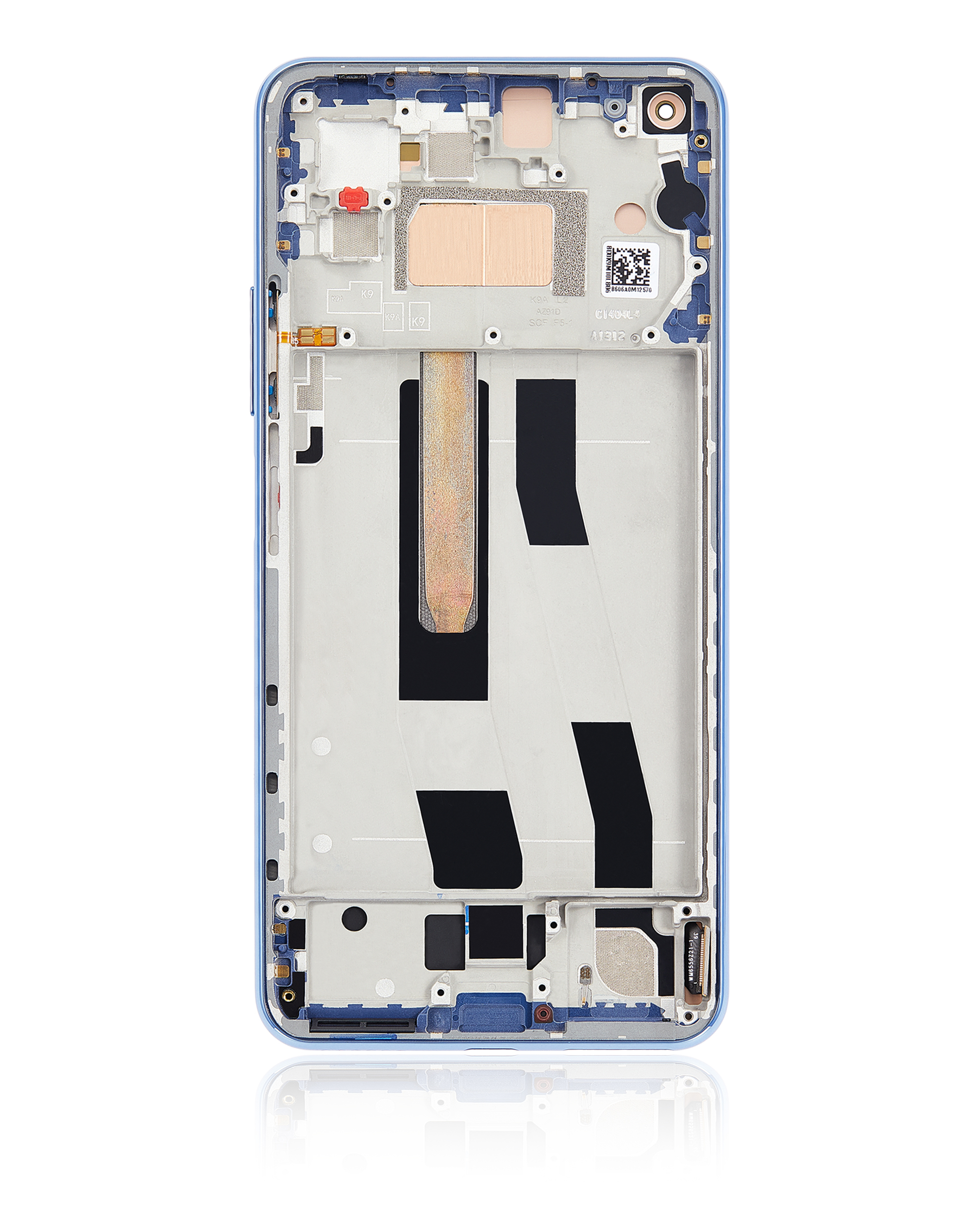 OLED Display mit Rahmen für Xiaomi Mi 11 Lite / Xiaomi Mi 11 Lite 5G (Aftermarket Plus) (Bubblegum Blue (Blau)) – Bild 4