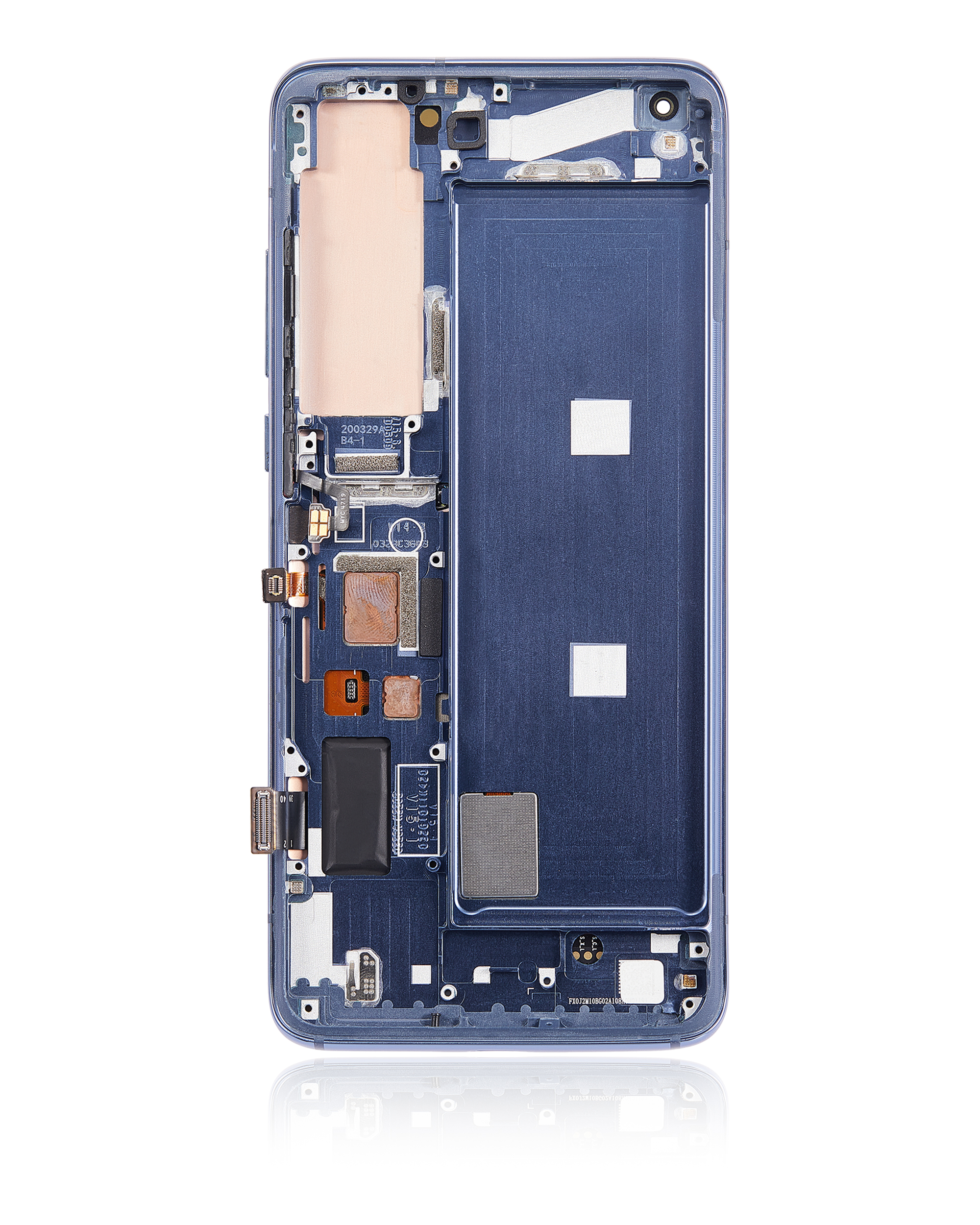 OLED Display mit Rahmen für Xiaomi Mi 10 5G (professionell aufgearbeitet) (Twilight Gray) – Bild 4