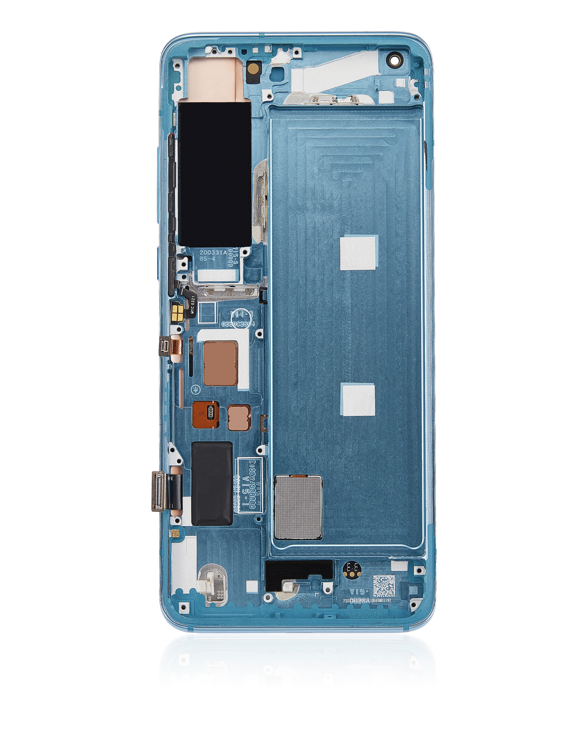 OLED Display mit Rahmen für Xiaomi Mi 10 5G (professionell aufgearbeitet) (Coral Green) – Bild 4