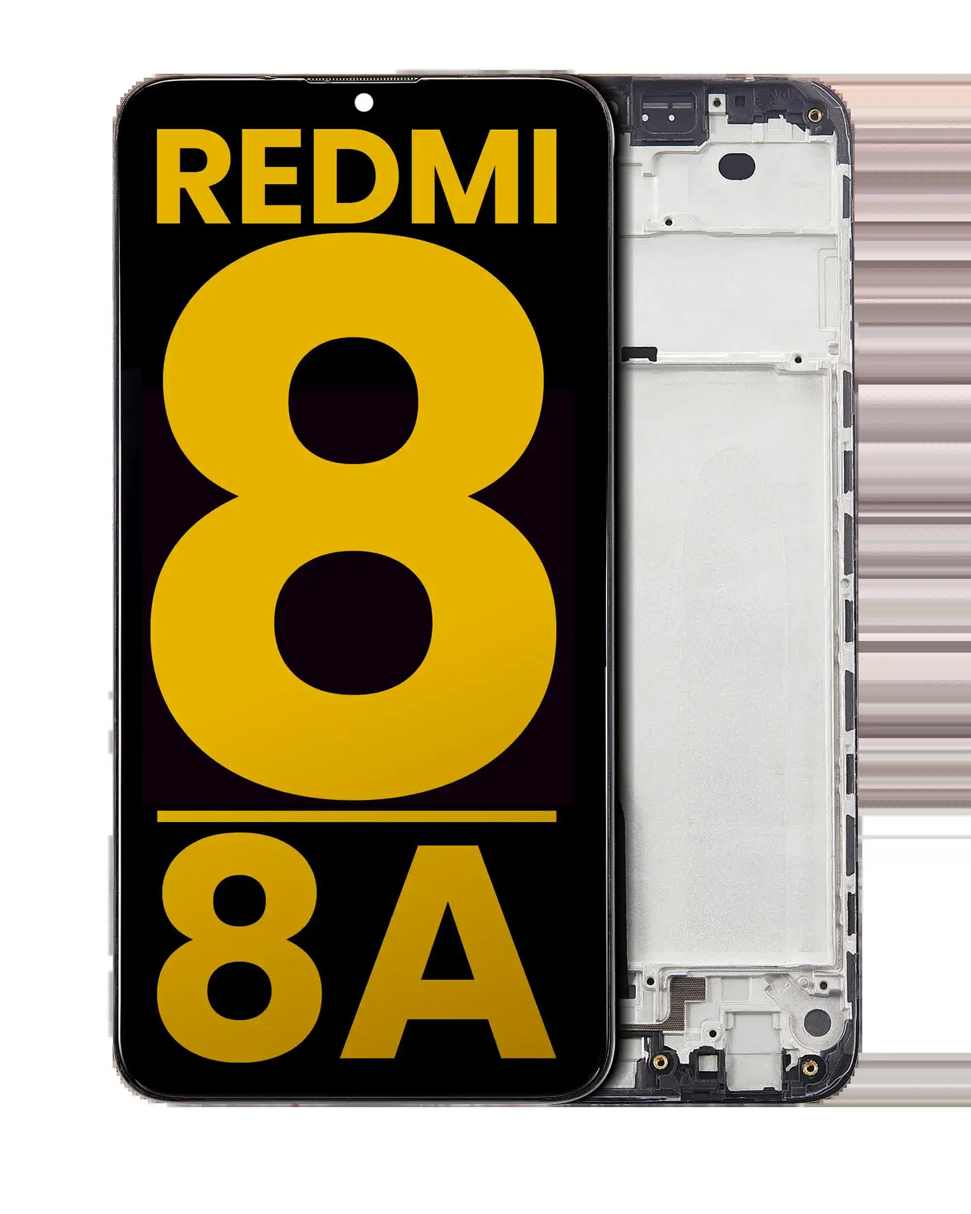 LCD Display mit Rahmen für Xiaomi Redmi 8 / 8A (professionell aufgearbeitet)