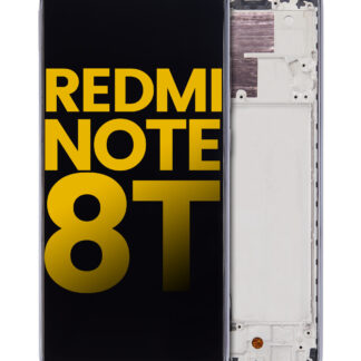 LCD Display mit Rahmen für Xiaomi Redmi Note 8T (Aftermarket Plus) (Moonshadow Gray)