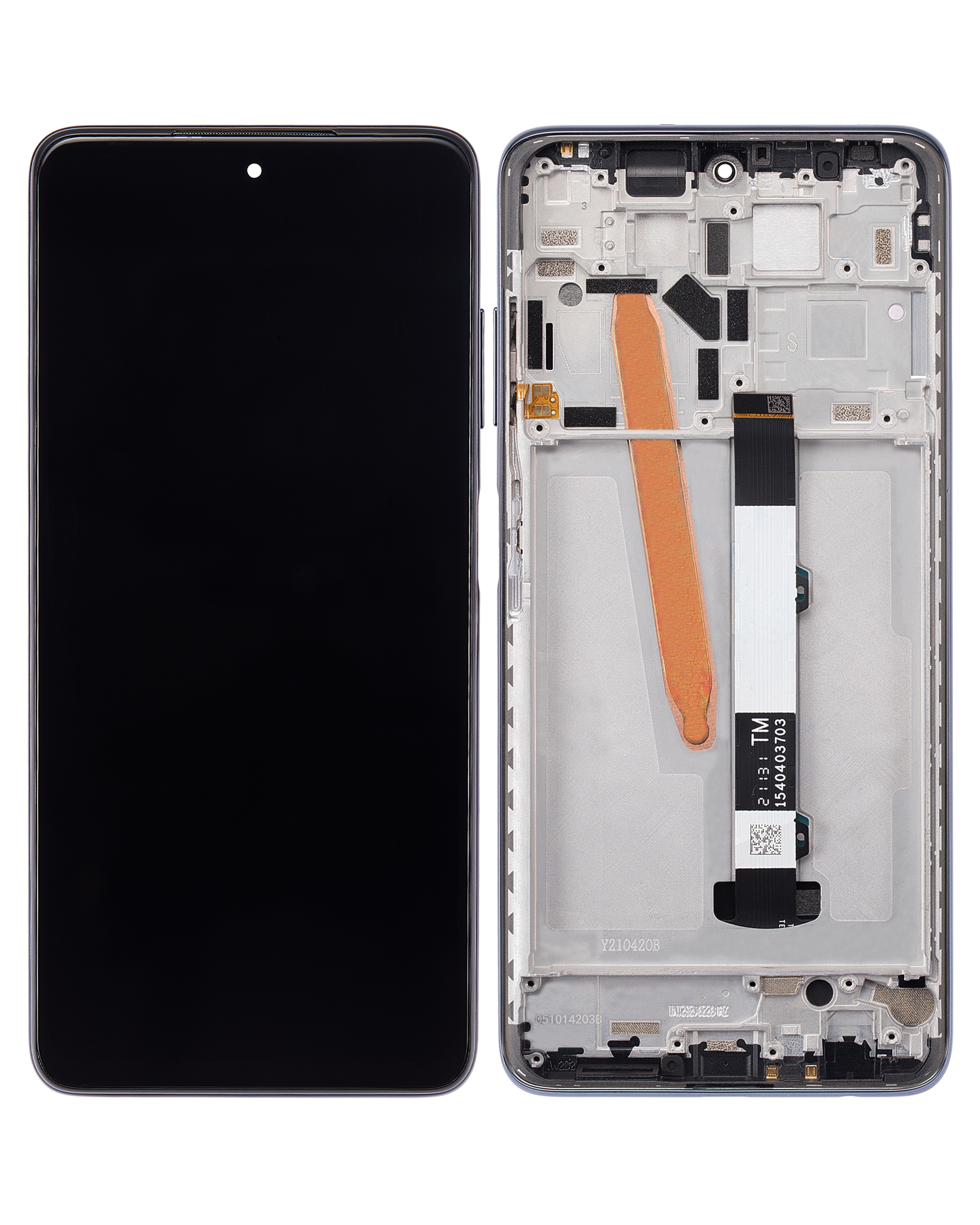 LCD Display mit Rahmen für Xiaomi Redmi Poco X3 / X3 Pro / POCO X3 NFC (professionell aufgearbeitet) (Phantom Black) – Bild 2