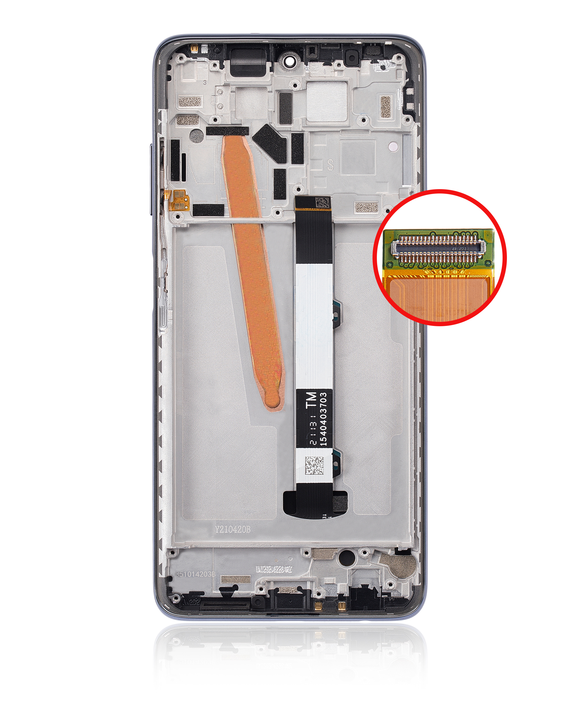 LCD Display mit Rahmen für Xiaomi Redmi Poco X3 / X3 Pro / POCO X3 NFC (professionell aufgearbeitet) (Phantom Black) – Bild 4