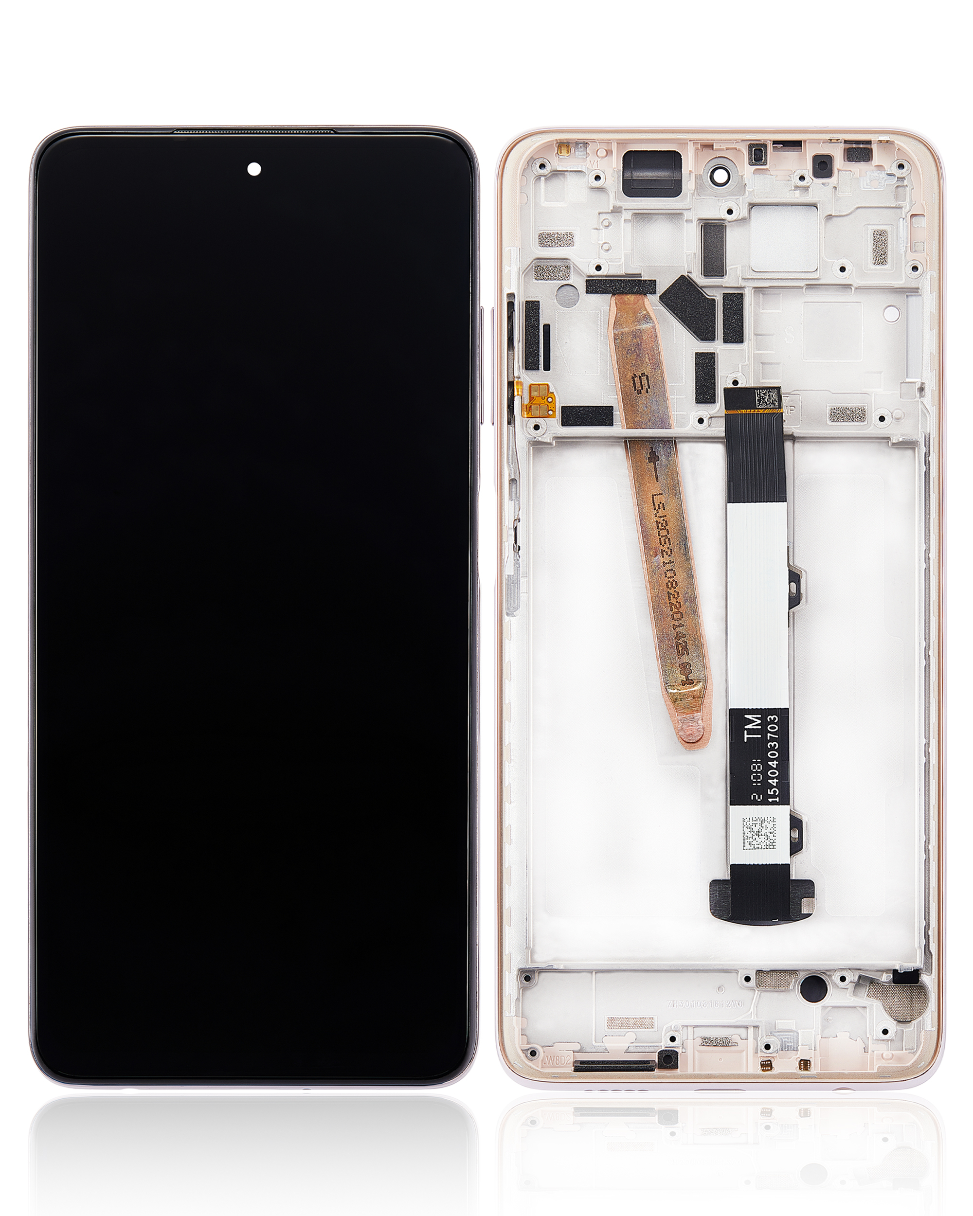 LCD Display mit Rahmen für Xiaomi Redmi Poco X3 Pro (professionell aufgearbeitet) (Metal Bronze) – Bild 2