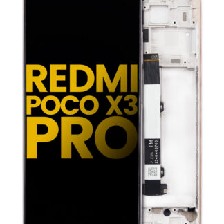 LCD Display mit Rahmen für Xiaomi Redmi Poco X3 Pro (professionell aufgearbeitet) (Metal Bronze)