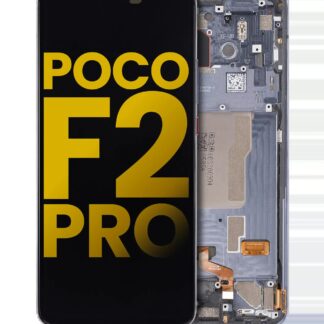 OLED Display mit Rahmen für Xiaomi Poco F2 Pro / Redmi K30 Pro (professionell aufgearbeitet) (Cyber Gray)