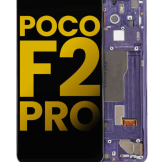 OLED Display mit Rahmen für Xiaomi Poco F2 Pro / Redmi K30 Pro (professionell aufgearbeitet) (Electric Purple)