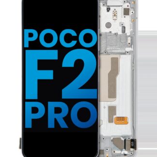 LCD Display mit Rahmen für Xiaomi Poco F2 Pro / Redmi K30 Pro (Aftermarket: Incell) (Phantom White)