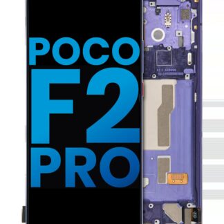 LCD Display mit Rahmen für Xiaomi Poco F2 Pro / Redmi K30 Pro (Aftermarket: Incell) (Electric Purple)