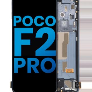 LCD Display mit Rahmen für Xiaomi Poco F2 Pro / Redmi K30 Pro (Aftermarket: Incell) (Cyber Gray)