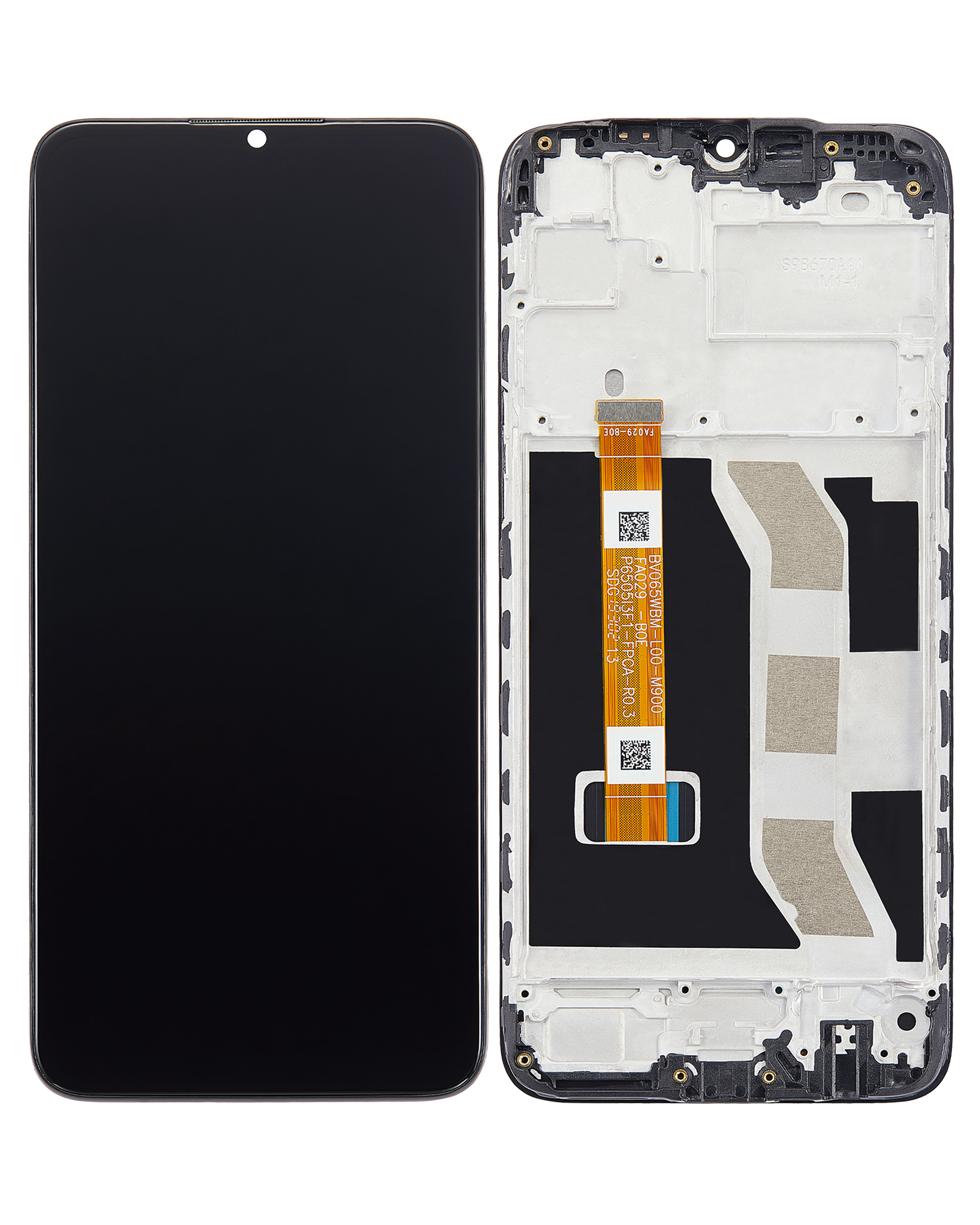 LCD Display mit Rahmen für Realme C3 (professionell aufgearbeitet) – Bild 2